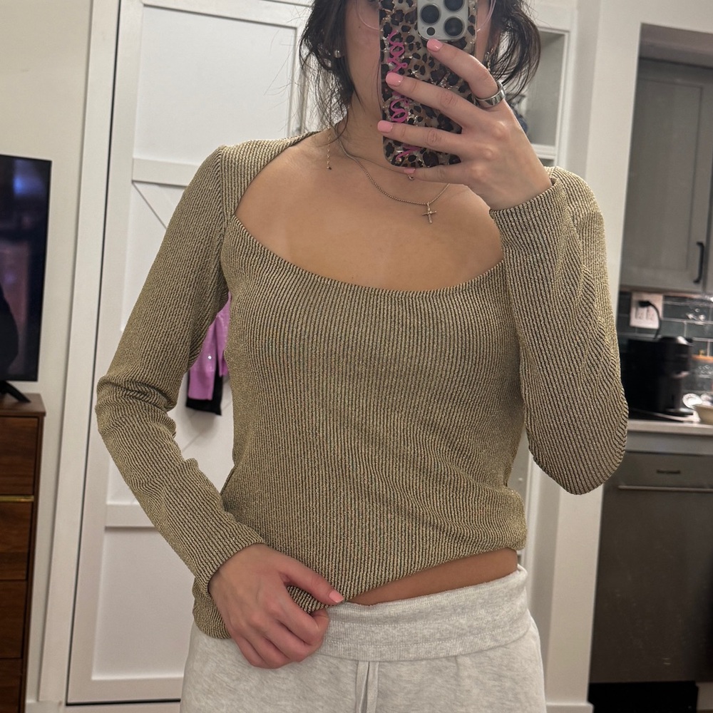Zara gold top